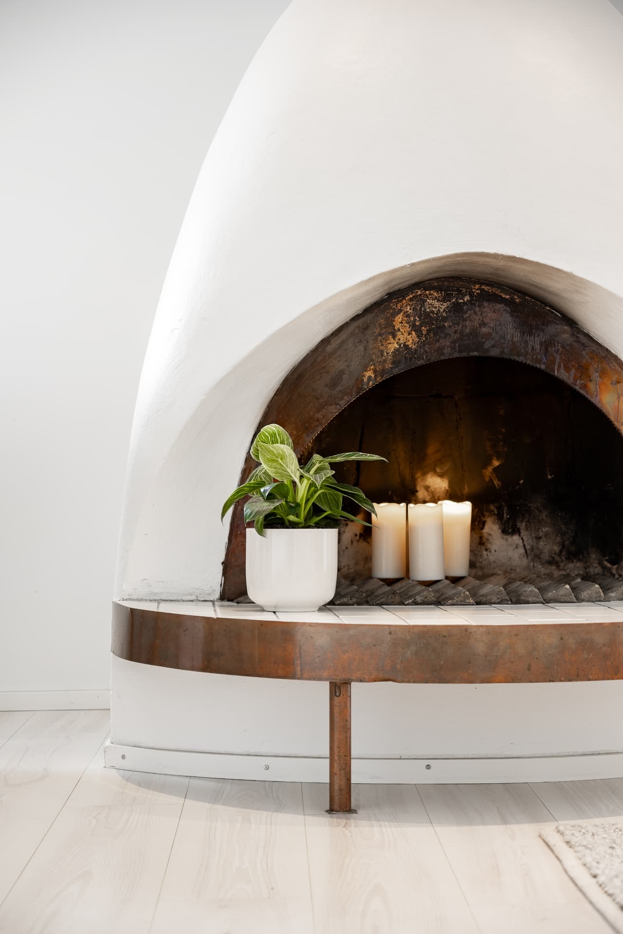 Fireplace and interior detail in a property managed by Lapland Host